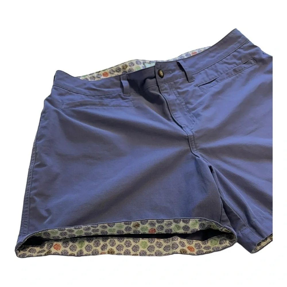 Casual Lavender Cotton Blend Purple Shorts With Pockets - Size 8 - Picture 5 of 12